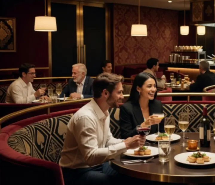Koláž záběrů z restaurace, gastronomických pokrmů a společenských večerů v Bohemiora