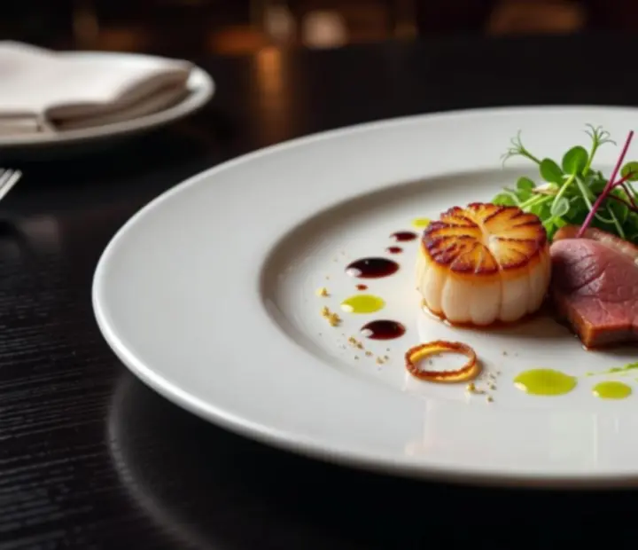 Elegantní prezentace jídel v restauraci Bohemiora